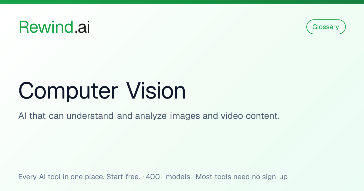 What is Computer Vision? | Rewind.ai